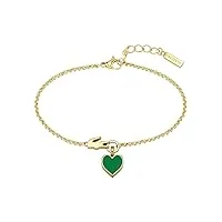 lacoste bracelet en chaîne pour femme collection love my croc - 2040030