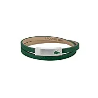 lacoste bracelet en cuir pour homme collection port embelli avec motif petit piqué - 2040107