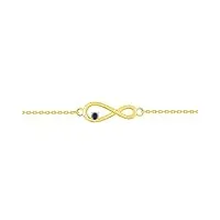 bracelet infini saphir or jaune 18 carats - bijoux femme luxe - joaillerie française