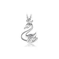 duowei pendentif femme platinum platinum fashion sauvage swan pendentif cadeau d'anniversaire