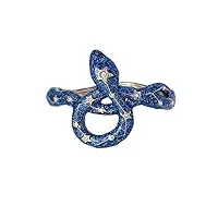 betsey johnson bracelet jonc à charnière serpent, taille unique, métal et verre, sans pierre précieuse