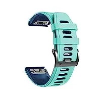 ganyuu 26mm de montre 22mm pour fenix ​​6 6x pro gps 5x 5 plus 3 935 delta delta strap soft silicone delta bracelet de dégagement rapide bracelet (color : a, size : forerunner 935 945)