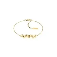 calvin klein bracelet en chaîne pour femme collection luster or jaune - 35000241