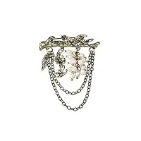 wrtgerht broches à pampilles vintage for femme broche vintage pearl pins bijoux uniques en métal broches