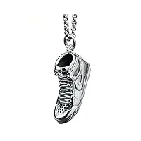 collier de chaussures de sport sterling silver personnalise runnig shoe pendant, cadeau pour coureur, ozzki, seulement pendant