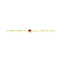 bracelet chaîne rubis or jaune 18 carats - bijoux femme luxe - joaillerie française