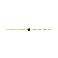 bracelet chaîne saphir or jaune 18 carats - bijoux femme luxe - joaillerie française