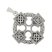 afp pendentif croix celtique nordique - argent 925 - as-149, argent sterling