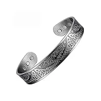 ebuty bracelets en cuivre pour hommes bracelet magnétique pour hommes femmes avec aimants puissants arbre de vie bracelet ajustable
