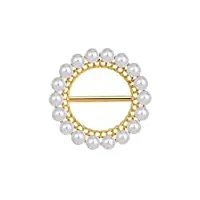 boutons de broche round brooches pearl rhinestone brooch women's clothing shawl scarf buckle pins jewelry t-shirt corner knotted buckles (color : a, size : one size) (color : a, size : one size)