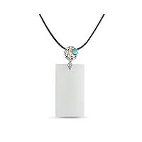 daperci collier de paix en jade hotan naturel avec pendentif en argent 925 accessoires de mode