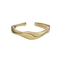 skagen x baum und pferdgarten women's gold brass cuff bracelet (model: skj1699710)