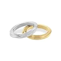 calvin klein bague pour femme collection twisted ring or jaune - 35000330c