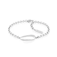 calvin klein bracelet en chaîne pour femme collection playful organic shapes en acier inoxidable - 35000357