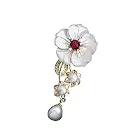 ditudo fleur broche corsage pin femme tempérament cardigan accessoires décoratifs Écharpe boucle