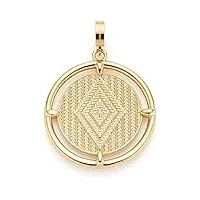 leonardo jewels limano clip & mix 022883 pendentif en acier inoxydable pour femme doré 4,5 cm, 4.5, acier inoxydable, pas de gemme