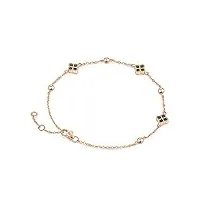 feng shui bracelet bracelet en or rose 18 carats chaînes symbole d'amour chanceux liens bracelet réglable cadeau for femmes filles