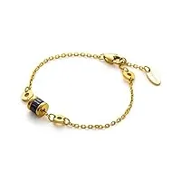 c.paravano bracelet en or rose pour femmes | bracelet ajustable | bracelet plaqué or 18k pour femmes | bracelet pour filles | bracelet d'agate vintage