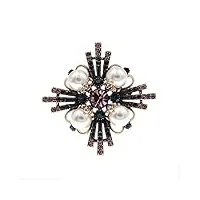 bingdonga cristal broches for femmes vintage perle pin bijoux d'hiver broches mode grand (color : e, size : as shown)