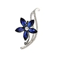 bingdonga strass simple fleur broches for femmes Élégant mariage pin bijoux d'été broches mode grand (color : e, size : as shown)