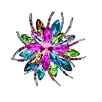 ditudo cristal fleur broches for femmes Élégant classique pin costume accessoires cadeau de mariage