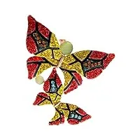 ditudo bleu broches for femmes pin hiver mode bijoux br120114-rouge (color : br120112-yellow)