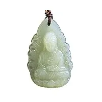 hetian jade douze zodiaque natal bouddha pendentif jade blanc zodiaque chien cochon patron saint amitabha pendentif accessoires de mode