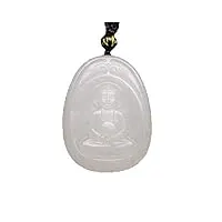 phonme collier de jade hetian naturel pendentif bouddha shakyamuni avec certificat accessoires de mode