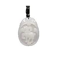 phonme natural a goods hetian jade sheep collier pendentif en jade blanc avec certificat accessoires de mode