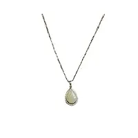phonme 925 argent naturel hetian jade collier blanc jade pendentif bijoux femmes clavicule chaîne accessoires de mode