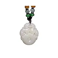 phonme collier de jade blanc hetian naturel pendentif lucky pixiu avec certificat accessoires de mode