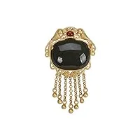 phonme collier pendentif en argent 925 avec pompon haut de gamme hetian jade sapphire lady accessoires de mode
