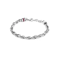 tommy hilfiger jewelry bracelet en chaîne pour homme en acier inoxidable en acier inoxidable - 2790499