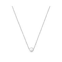 amberta collier avec perle en argent sterling 925 pour femme: collier avec perle de culture 9-10 mm - argent