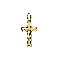 inmaculada romero ir croix pendentif christ pendant gold 18k unisexe 27 mm. borders détails sculptés
