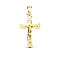 inmaculada romero ir croix pendentif christ pendant gold 18k unisexe 33 mm. brillance mate lisse