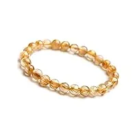 7mm 8mm 9mm or naturel cristal de quartz rutile femme homme riche perles bracelet 8mm