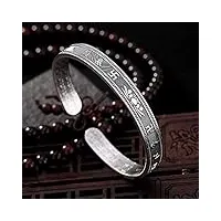 s999 motif en argent pur hommes et femmes en argent massif bracelet en argent bijoux bracelets pour femmes