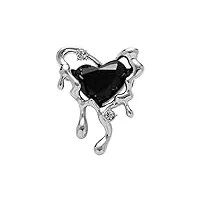 ovast brooches irregular black love brooch high-end women's brooch pin suit coat embellishment fashion decoration pins for fashion brooches