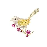 ovast brooches romantic and lovely bird brooch suit simple accessories women's clothing neckline decorations exquisite jewelry pins for fashion brooches