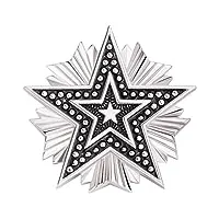 lioons broche creative star shape broches badge 925 silver revers pin for handmade collier clips femmes châle grace pin collar pin