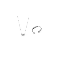 tousmesbijoux collier femme - argent 925 - labradorite - longueur : 45 cm