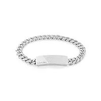 calvin klein bracelet en chaîne pour homme collection architectural lines en acier inoxidable - 35000417