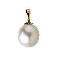 brillaxis pendentif or 18 carats perle de culture 9,5/10 mm