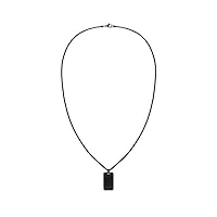 tommy hilfiger jewelry collier pour homme en acier inoxidable noir - 2790488