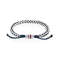 tommy hilfiger jewelry bracelet en cordon pour homme bleu marin - 2790511