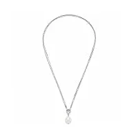 leonardo jewels luna x-mas special collier femme en acier inoxydable double rangée avec pendentif perles longueur 70cm bijoux cadeau pour femme 023252, 70, acier inoxydable, pas de gemme
