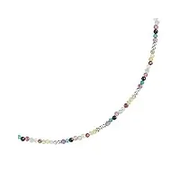 materia by matthias wagner co-40 collier ras du cou en argent 925 avec perles multicolores pour femme, gemme
