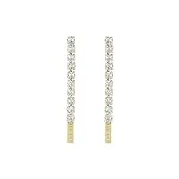 ted baker london mellsie tennis crystal drop earrings for women (gold/crystal)