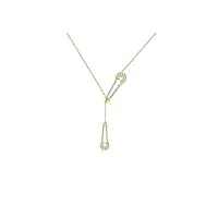 asvil collier personnalité mode pin collier femme summer light luxe tempérament chaîne de clavicule unique décoratif colliers pour femmes